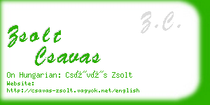 zsolt csavas business card